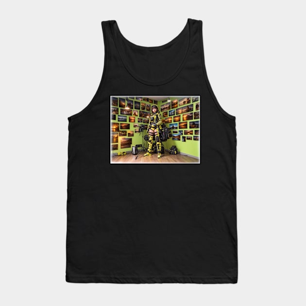 Hot Gamer Girl NFT Metaverse ai gaming Tank Top by PlanetMonkey